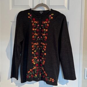 Vintage Embroidery Cardigan